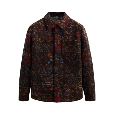 Pre-owned Kith Paisley Sheridan Shirt Jacket 'kindling' In Multi-color