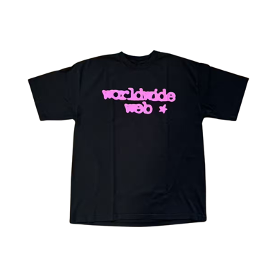 Pre-owned Sp5der Web Tee 'black/pink'
