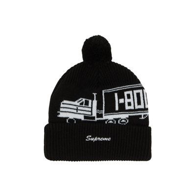 Pre-owned Supreme 18 Wheeler Beanie 'black'