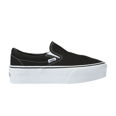Pre-owned Vans Classic Slip-on Stackform 'black White'