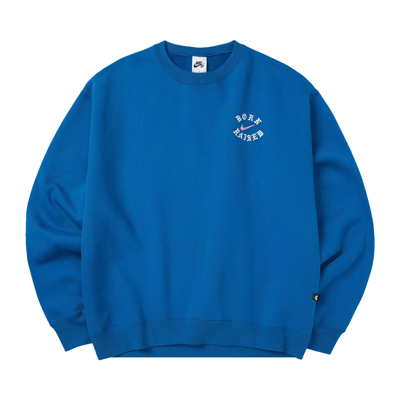 Pre-owned Nike X Born X Raised Crewneck Sweatshirt 'blue'