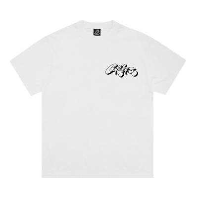 Pre-owned Corteiz Graffiti Tee *new Blank* 'white'