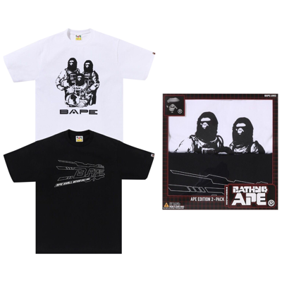 Pre-owned Bape Tee Package Box #1 'black/white'