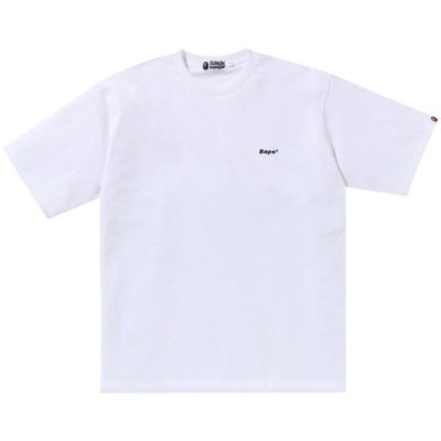 Pre-owned Bape One Point Relaxed Fit Tee 'white'