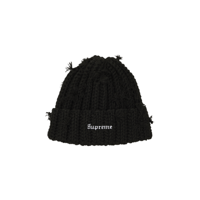 Pre-owned Supreme Hand Tied Beanie 'black'