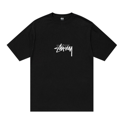 Pre-owned Stussy Pigment Dyed Small Stock Tee 'black'