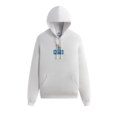 Pre-owned Kith For Mickey & Friends Cyber Monday Daisy Duck Classic Logo Hoodie 'atlas' In White