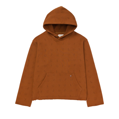 Pre-owned Honor The Gift Raw Edge Hoodie 'copper'