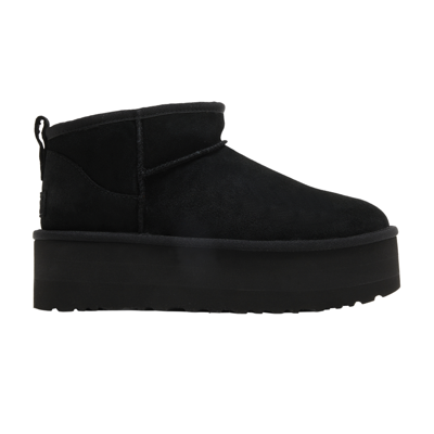 Pre-owned Ugg Wmns Classic Ultra Mini Platform Boot 'black'
