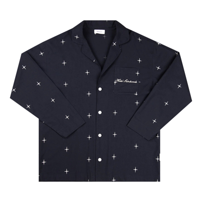 Pre-owned Saintwoods Pajama Top 'navy' In Blue