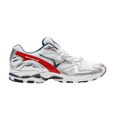 Pre-owned Mizuno Wave Rider 10 'og Pack - High Risk Red' In White