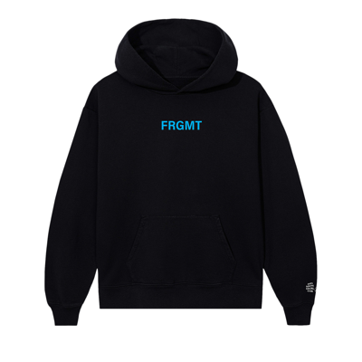 Pre-owned Anti Social Social Club X Fragment Design Logo Hoodie 'black/blue'