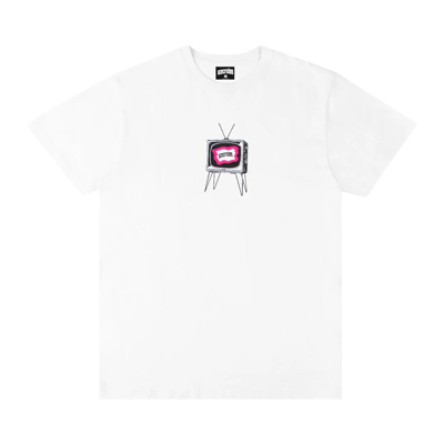 Pre-owned Icecream Tv Party Short-sleeve Tee 'white'