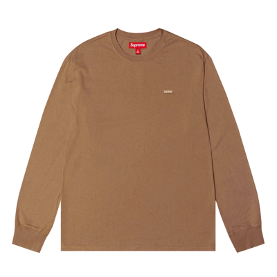 Pre-owned Supreme Small Box Long-sleeve Tee 'light Brown'