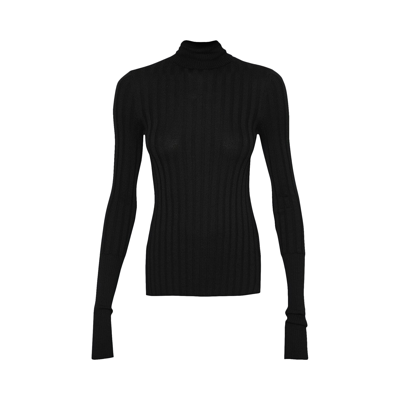 Pre-owned Givenchy Rolled Neck Long-sleeve Sweater 'black'
