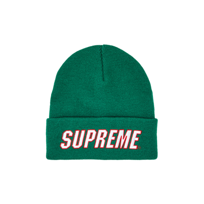 Pre-owned Supreme Slant Beanie 'green'