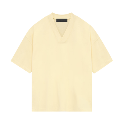 Pre-owned Essentials Fear Of God  V Neck T-shirt 'garden Yellow'