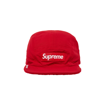 Pre-owned Supreme Polartec Shearling Reversible Camp Cap 'red'