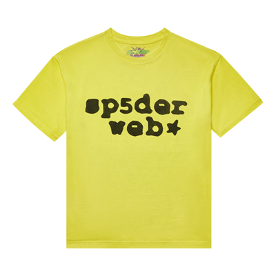 Pre-owned Sp5der Web Tee 'yellow'