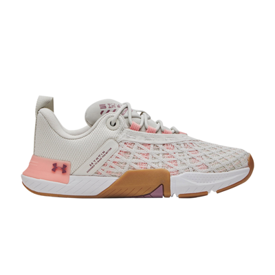 Pre-owned Under Armour Wmns Tribase Reign 5 'white Clay Pink Fizz' In Cream
