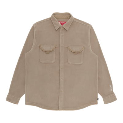 Pre-owned Supreme Polartec Shirt 'tan'