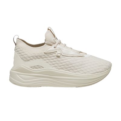 Pre-owned Puma Wmns Softride Sophia Stacked Premium 'warm White' In Cream