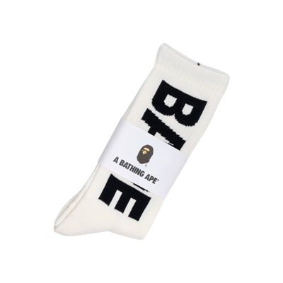 Pre-owned Bape Socks 'white'