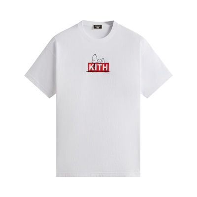 Pre-owned Kith For Peanuts Doghouse Tee 'white'