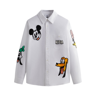 Pre-owned Kith For Mickey & Friends Oxford Apollo 'white'