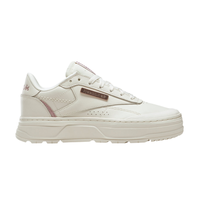 Pre-owned Reebok Wmns Club C Double Geo 'chalk Rose Gold' In Cream