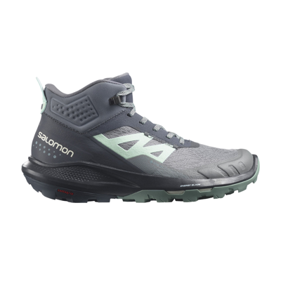 Pre-owned Salomon Wmns Outpulse Mid Gore-tex 'quiet Shade Ebony' In Grey