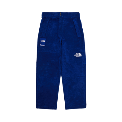 Pre-owned Supreme X The North Face Suede Mountain Pant 'blue'