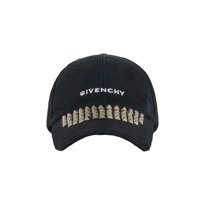 Pre-owned Givenchy Embroidered Logo Curved Cap 'black'