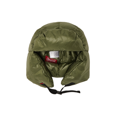 Pre-owned Supreme Featherweight Down Trooper 'olive' In Green