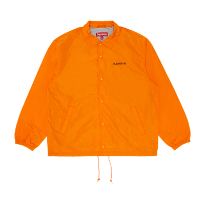 Pre-owned Supreme Nyc Coaches Jacket 'orange'