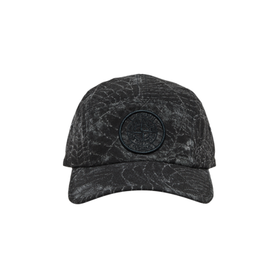 Pre-owned Supreme X Stone Island Camp Cap 'black'