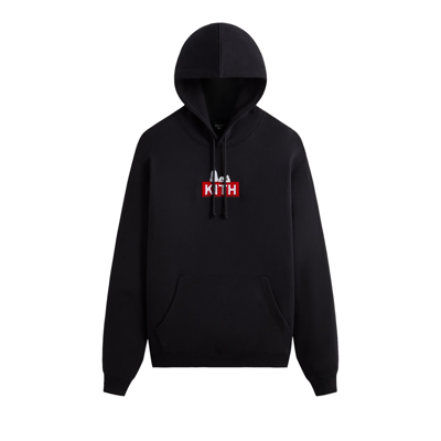 Pre-owned Kith For Peanuts Doghouse Hoodie 'black'