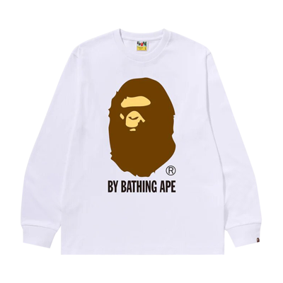Pre-owned Bape By Bathing Ape Long-sleeve Tee 'white'