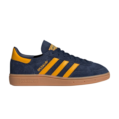 Pre-owned Adidas Originals Wmns Handball Spezial 'night Indigo Crew Yellow' In Blue
