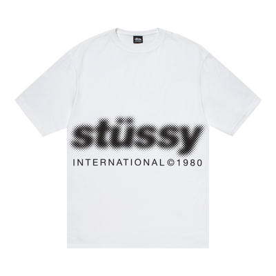 Pre-owned Stussy Blur Tee 'white'