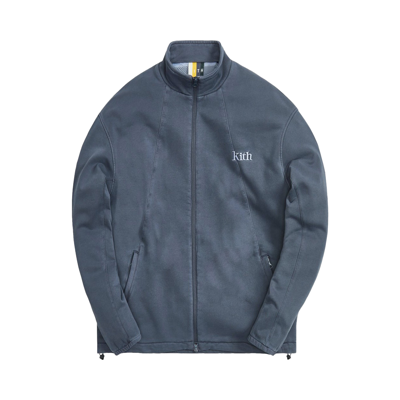 Pre-owned Kith Windsor Panelled Track Jacket 'asteroid' In Blue