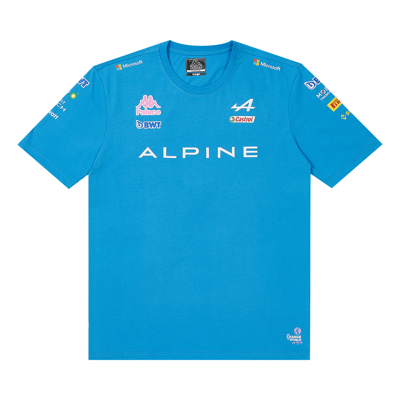Pre-owned Palace X Kappa For Alpine T-shirt 'blue'