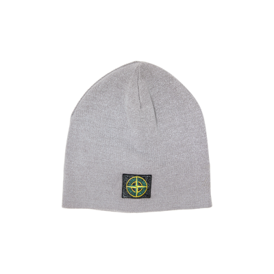 Pre-owned Supreme X Stone Island Reflective Beanie 'grey'