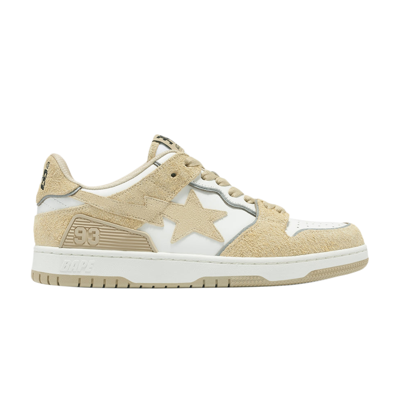 Pre-owned Bape Wmns Sk8 Sta #3 'beige' In Cream