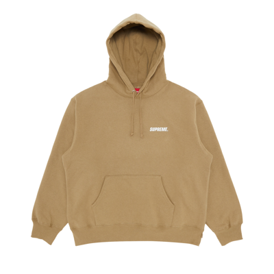 Pre-owned Supreme Crown Hooded Sweatshirt 'dark Sand' In Tan