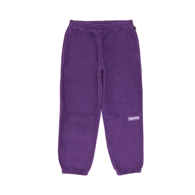 Pre-owned Supreme Polartec Pant 'dark Purple'