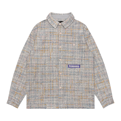 Pre-owned Pleasures Periodic Work Shirt 'grey'