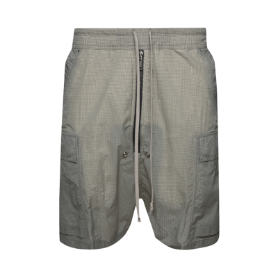 Pre-owned Rick Owens Ripstop Cargo Bela Short 'pearl' In Cream