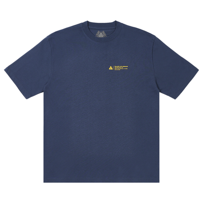Pre-owned Palace Wrapper Logo T-shirt 'navy' In Blue
