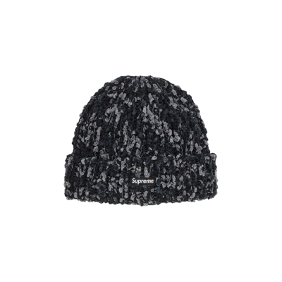 Pre-owned Supreme Chenille Beanie 'black'